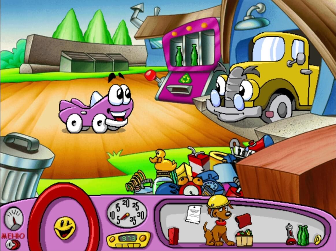 Putt-Putt Enters the Race - геймплей игры Windows